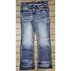 Cowgirl Tuff Co Jeans Womens 33x35 Ice Bootcut Embellished Western Denim